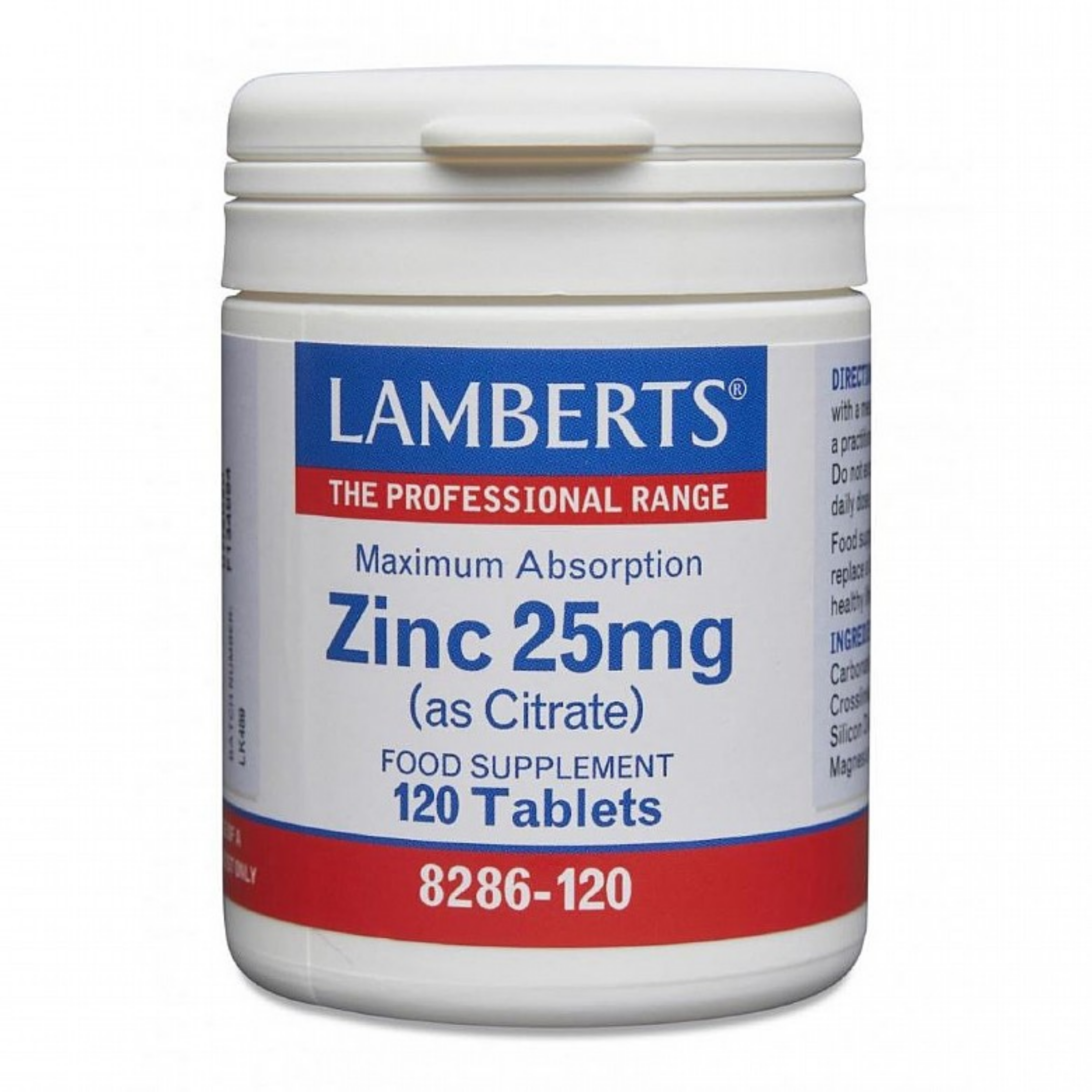 Lamberts Zinc Citrate 25mg Tabs 120's